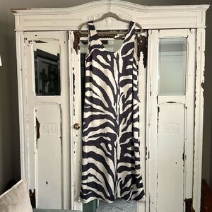 Zebra print H&M dress, never worn.  Slits on both sides.  Size M